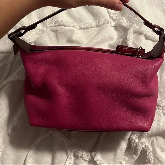 Mini Vintage Coach Leather Hand Bag - Picture 6 of 7